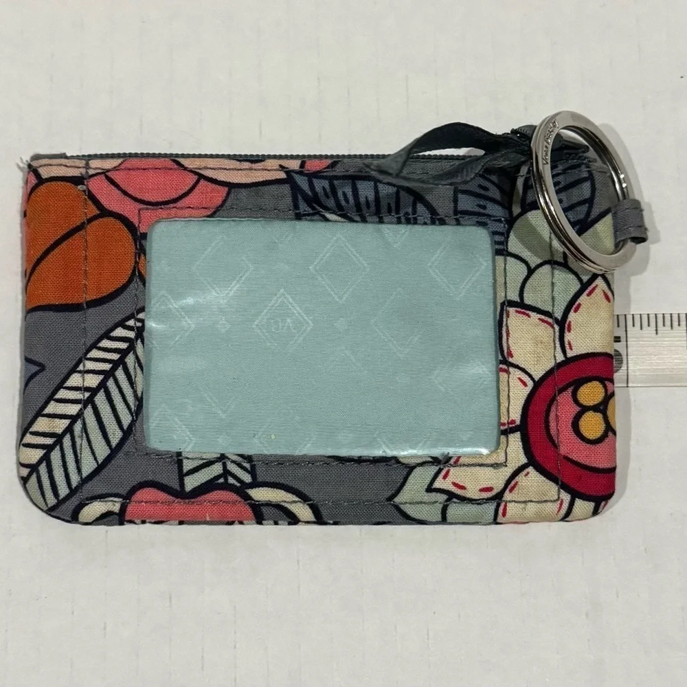 Vera Bradley Zip ID Case With Keychain In A Variety Of Prints